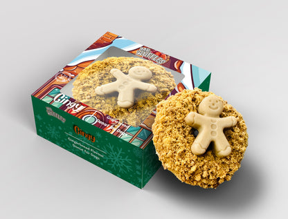 Christmas Gingy Boxed Dog Donut Treat - Gingerbread Flavour