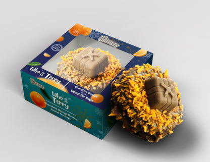 Who's Terry Boxed Dog Donut Treat - Chocolate Orange Flavour